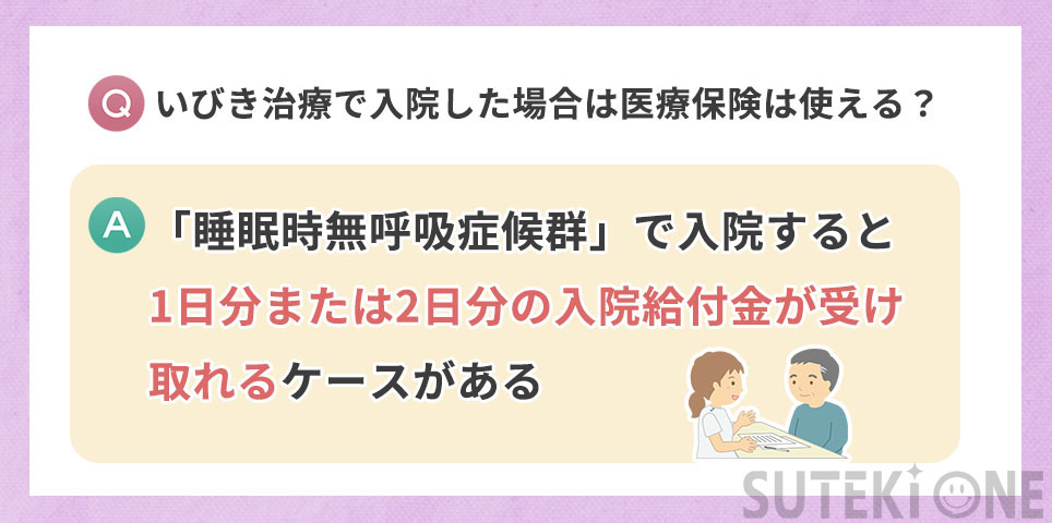 いびき治療の医療保険