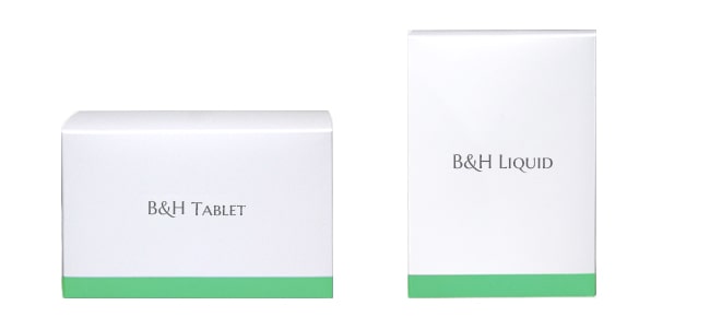 B&Hメディカルクリニックのミノキシジル治療薬「Hタブ」「Hリキッド」の写真