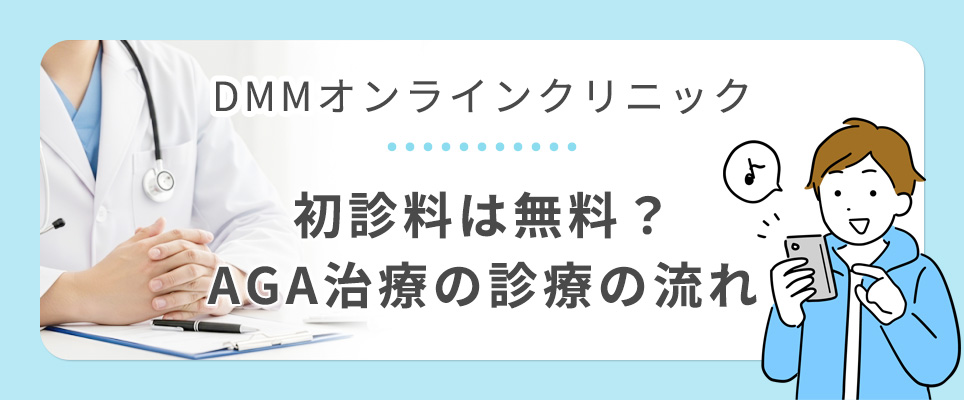 DMMオンラインクリニックの初診料・診療の流れ