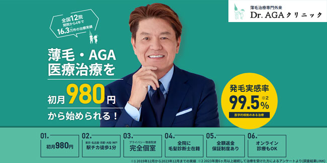 Dr.AGAクリニックのバナー