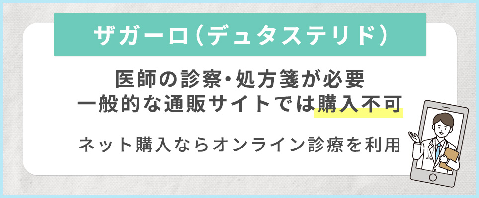 ザガーロ(デュタステリド)のネット購入について