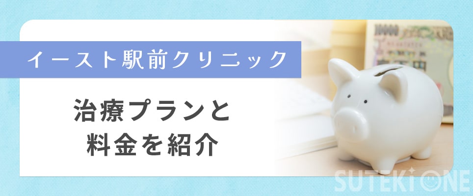 イースト駅前クリニックの治療プラン・料金