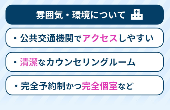 駅前AGAクリニックの雰囲気・環境についてまとめ