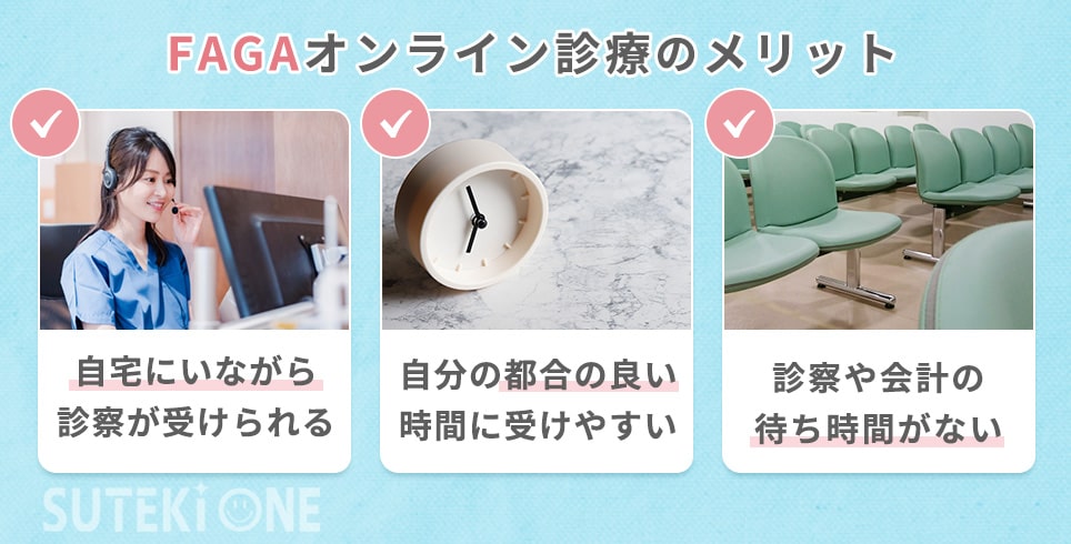 FAGAオンライン診療のメリット一覧