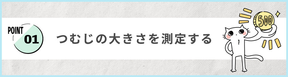 1. つむじの大きさを測定する